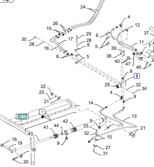 87630709 - клапан гидравлический