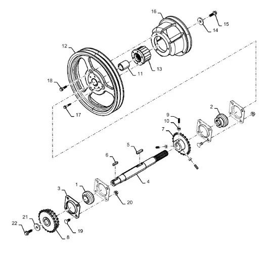 87605593 - Подшипник в сб. (с бок. кольцом) валов, все комб. CNH